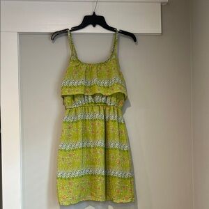 Mossimo Supply Co. Green Floral Mini Dress